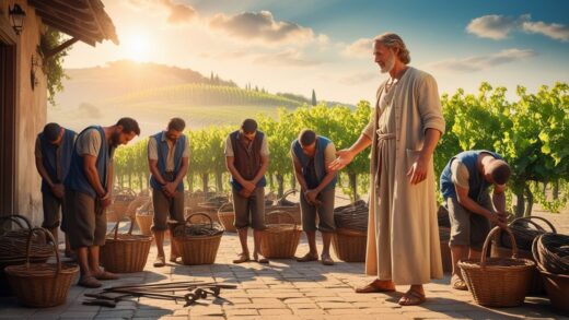 คนทำงานในสวนองุ่น